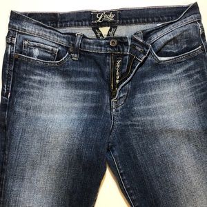 Lucky Brand Jeans Blue SZ 10/30 Blue Distressed
